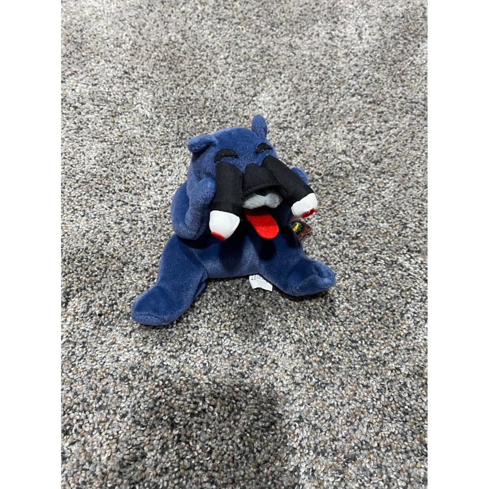 Meanies Series 2 Splat The Cat Blue Plush Bean Bag Toy Vintage 1998 Idea Factory